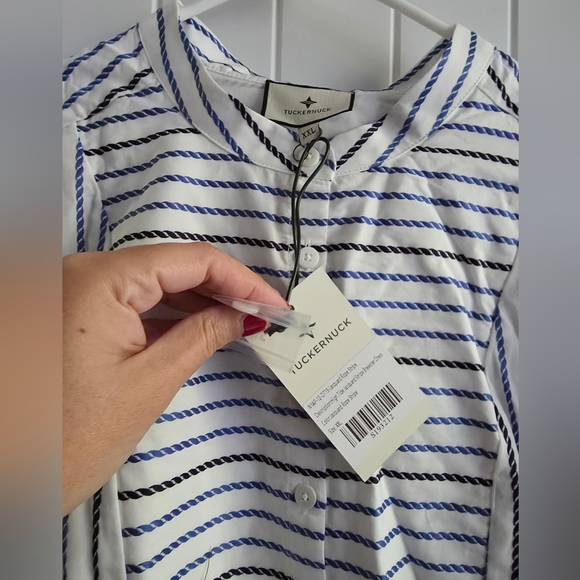 NWT Tuckernuck High Tide Jacquard Stripe Rory Dress Sz XXL - Picture 6 of 10